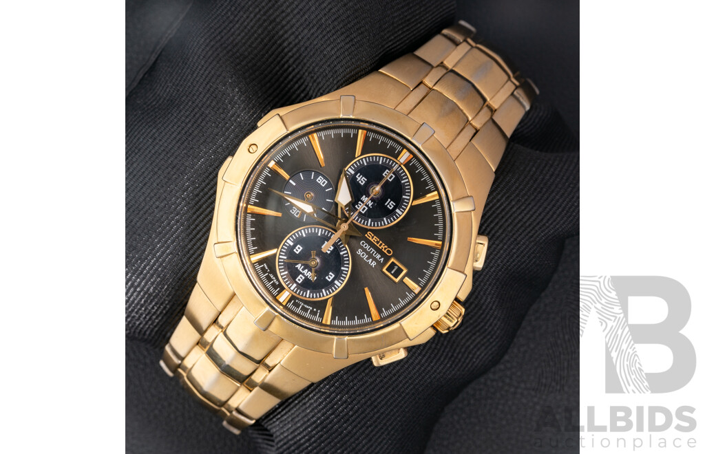 Seiko 42mm Coutura Solar Watch, Model SSC198