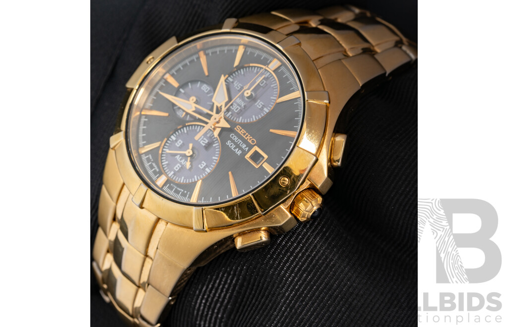 Seiko 42mm Coutura Solar Watch, Model SSC198