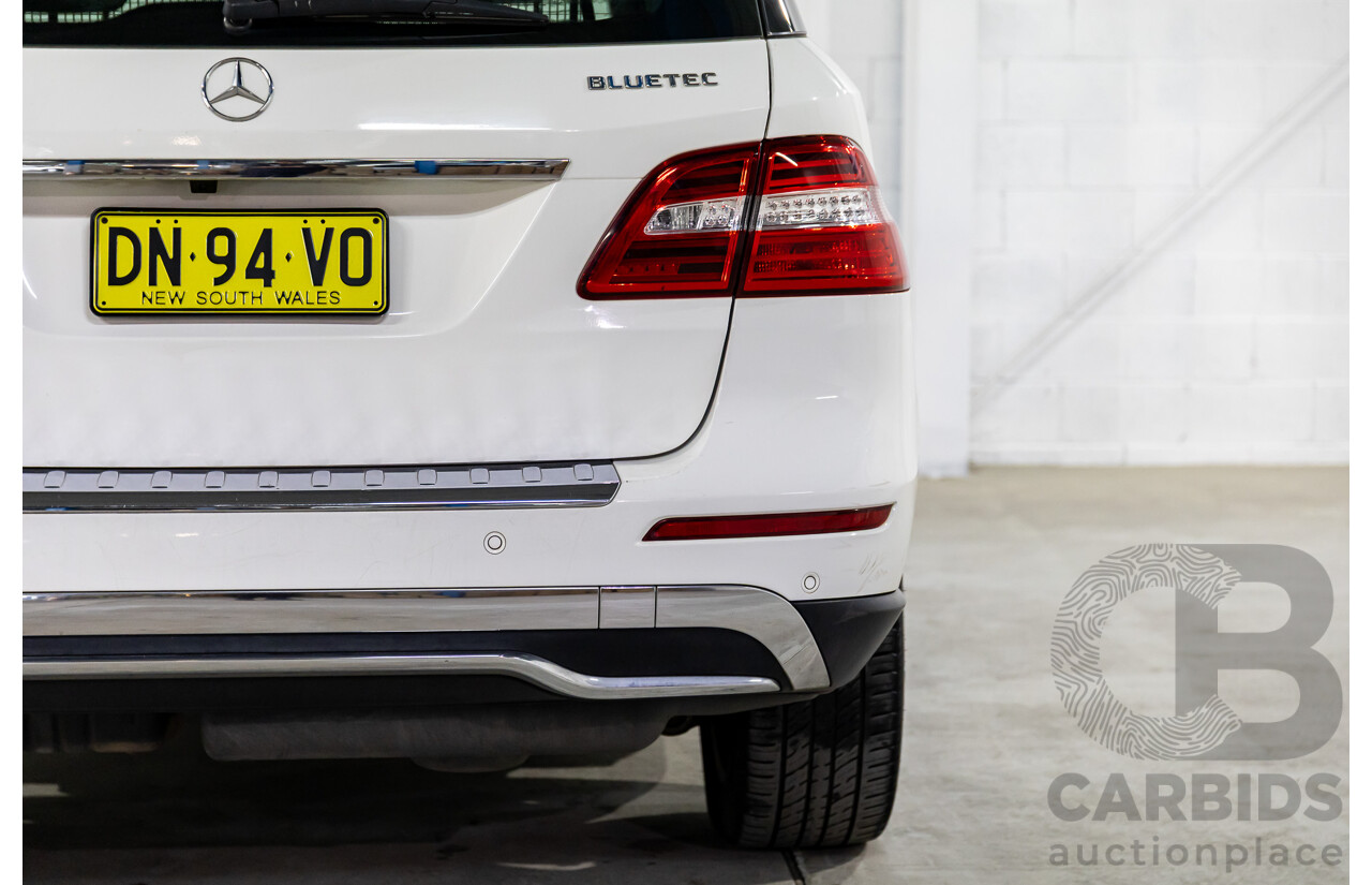 11/2014 Mercedes-Benz ML250 CDI Bluetec (4x4) 166 4d Wagon Polar White Turbo Diesel 2.1L