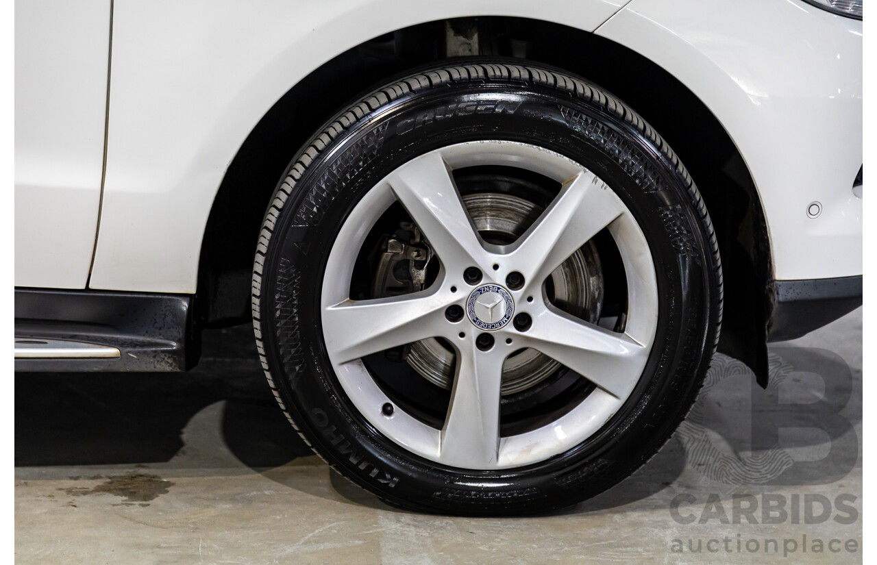 11/2014 Mercedes-Benz ML250 CDI Bluetec (4x4) 166 4d Wagon Polar White Turbo Diesel 2.1L