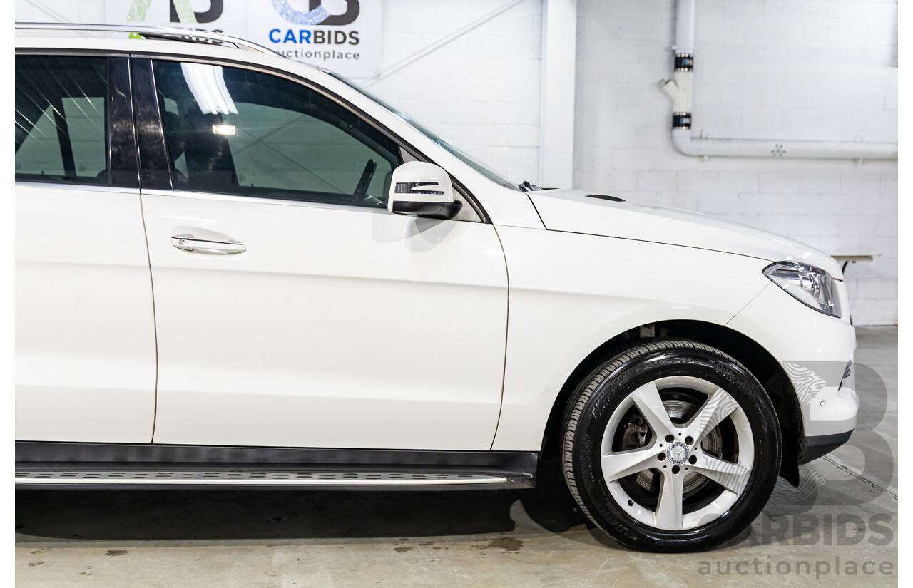 11/2014 Mercedes-Benz ML250 CDI Bluetec (4x4) 166 4d Wagon Polar White Turbo Diesel 2.1L