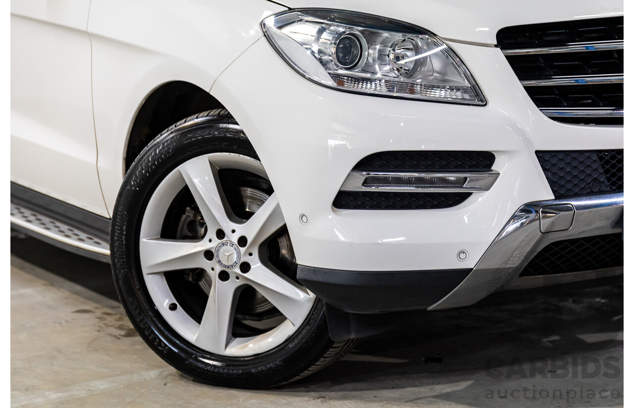 11/2014 Mercedes-Benz ML250 CDI Bluetec (4x4) 166 4d Wagon Polar White Turbo Diesel 2.1L