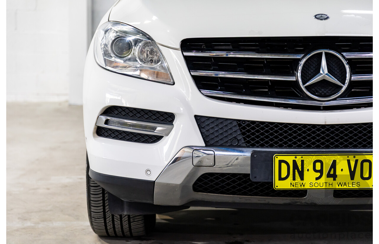 11/2014 Mercedes-Benz ML250 CDI Bluetec (4x4) 166 4d Wagon Polar White Turbo Diesel 2.1L