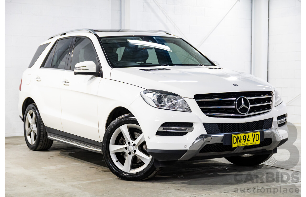 11/2014 Mercedes-Benz ML250 CDI Bluetec (4x4) 166 4d Wagon Polar White Turbo Diesel 2.1L