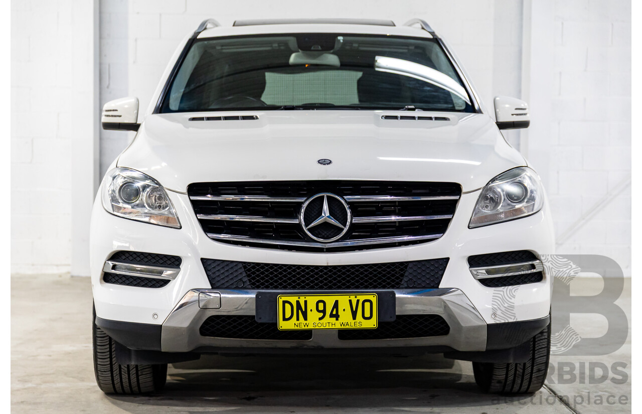 11/2014 Mercedes-Benz ML250 CDI Bluetec (4x4) 166 4d Wagon Polar White Turbo Diesel 2.1L
