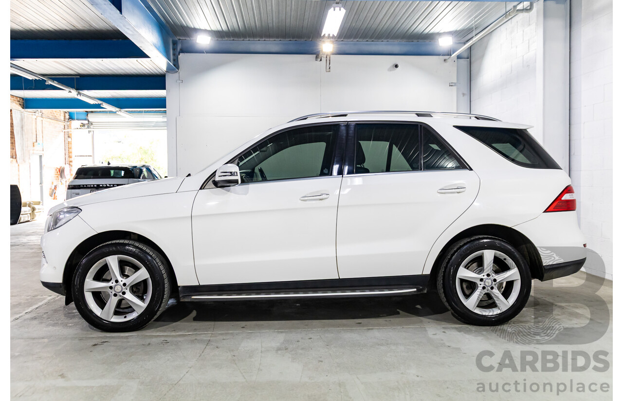 11/2014 Mercedes-Benz ML250 CDI Bluetec (4x4) 166 4d Wagon Polar White Turbo Diesel 2.1L