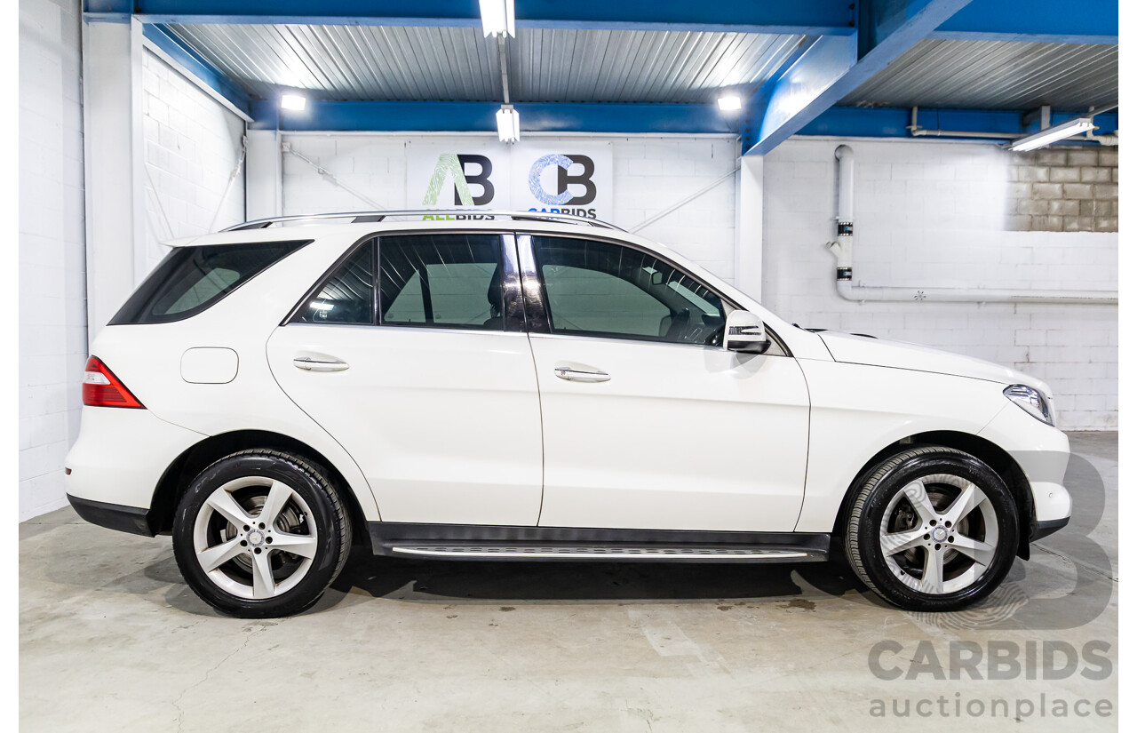 11/2014 Mercedes-Benz ML250 CDI Bluetec (4x4) 166 4d Wagon Polar White Turbo Diesel 2.1L