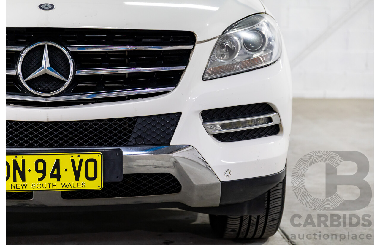 11/2014 Mercedes-Benz ML250 CDI Bluetec (4x4) 166 4d Wagon Polar White Turbo Diesel 2.1L