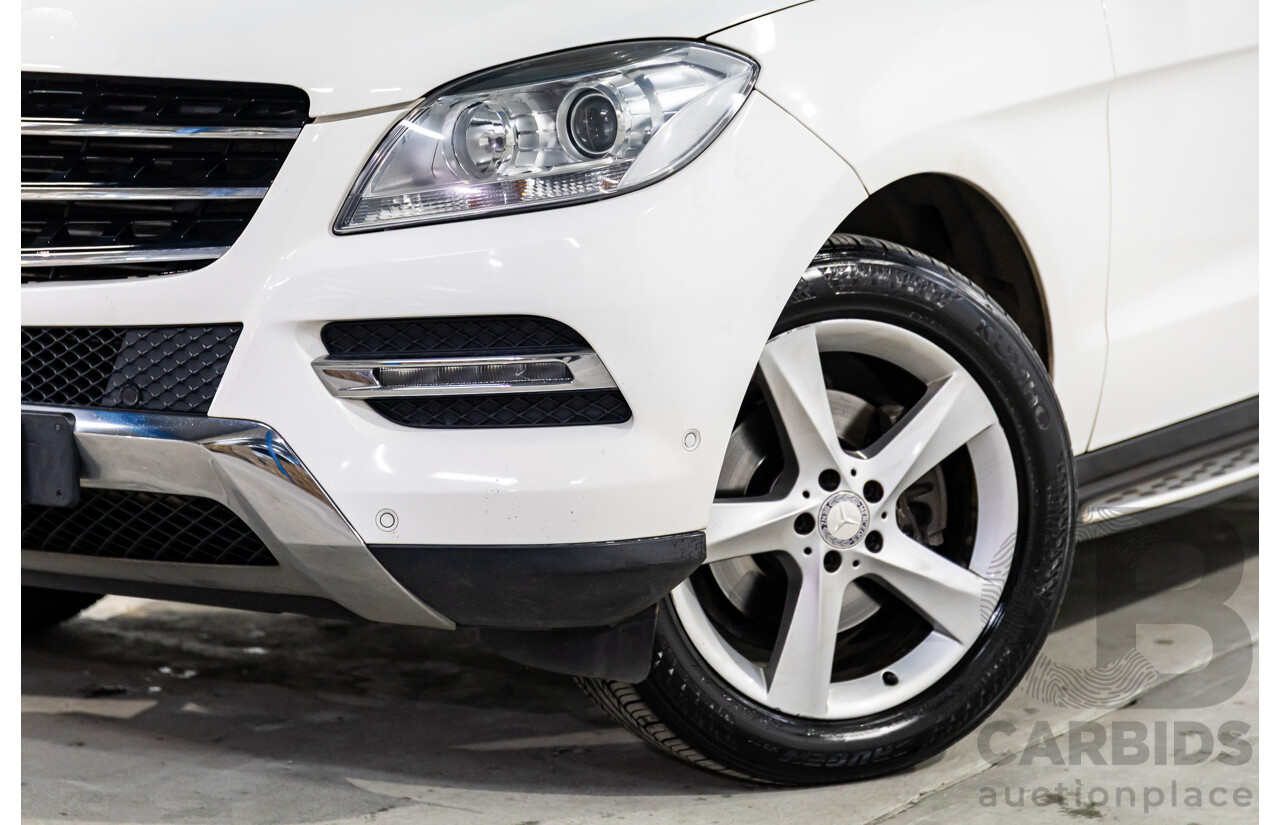 11/2014 Mercedes-Benz ML250 CDI Bluetec (4x4) 166 4d Wagon Polar White Turbo Diesel 2.1L
