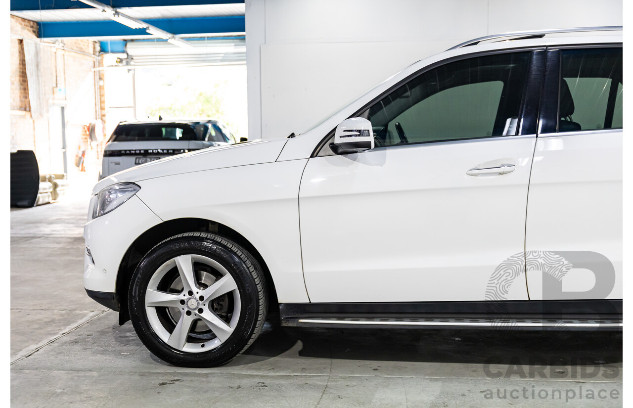 11/2014 Mercedes-Benz ML250 CDI Bluetec (4x4) 166 4d Wagon Polar White Turbo Diesel 2.1L
