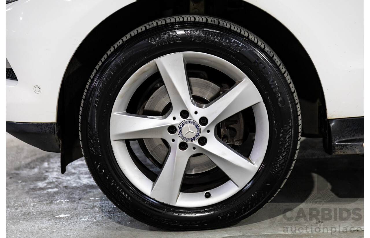 11/2014 Mercedes-Benz ML250 CDI Bluetec (4x4) 166 4d Wagon Polar White Turbo Diesel 2.1L