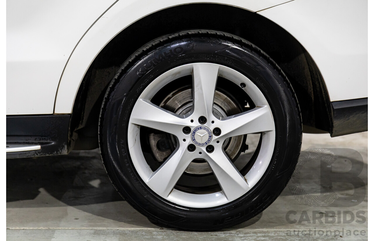11/2014 Mercedes-Benz ML250 CDI Bluetec (4x4) 166 4d Wagon Polar White Turbo Diesel 2.1L