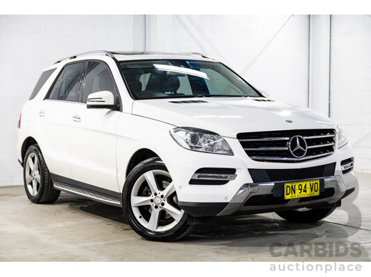 11/2014 Mercedes-Benz ML250 CDI Bluetec (4x4) 166 4d Wagon Polar White Turbo Diesel 2.1L