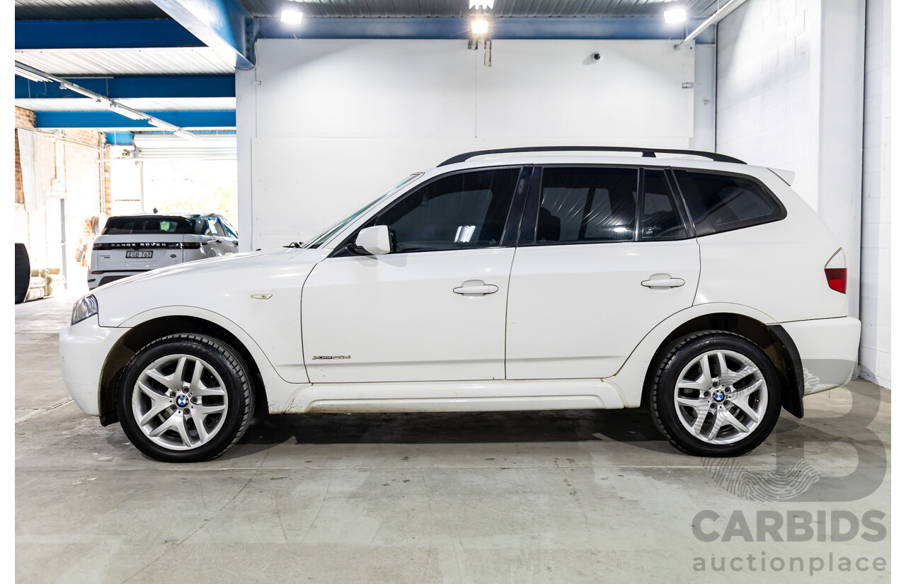 10/2009 BMW X3 Xdrive 20d M Sport Lifestyle (AWD) E83 MY10 4d Wagon Alpine White Turbo Diesel 2.0L