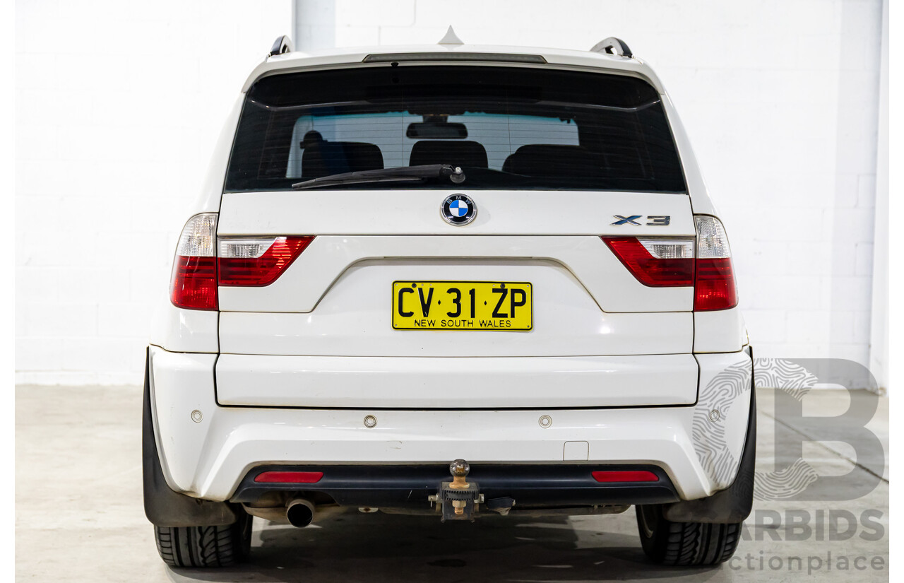 10/2009 BMW X3 Xdrive 20d M Sport Lifestyle (AWD) E83 MY10 4d Wagon Alpine White Turbo Diesel 2.0L