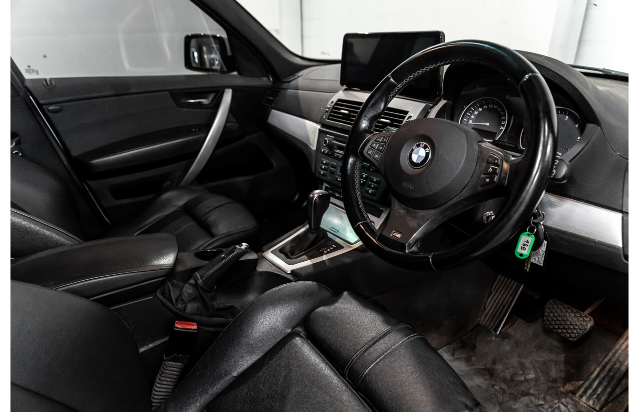 10/2009 BMW X3 Xdrive 20d M Sport Lifestyle (AWD) E83 MY10 4d Wagon Alpine White Turbo Diesel 2.0L