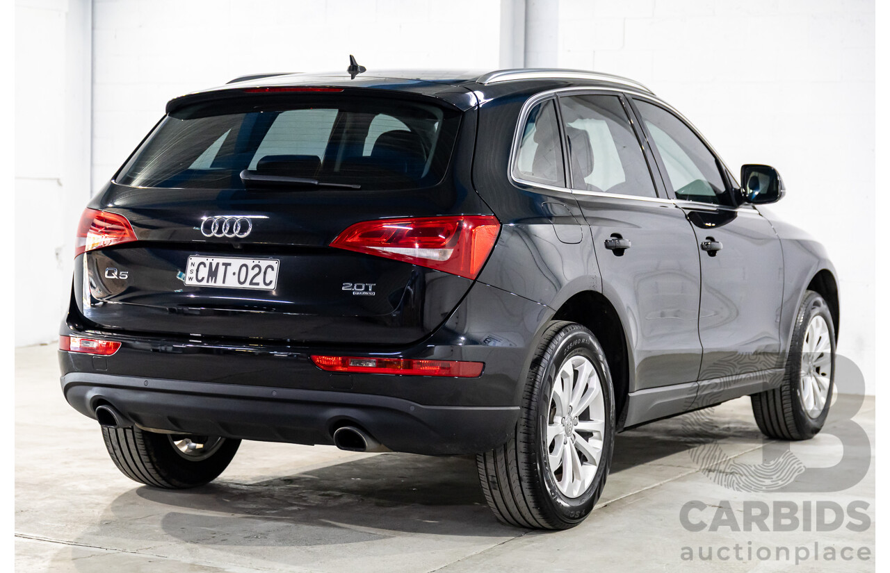 3/2013 Audi Q5 2.0 TFSI Quattro 8R MY13 4d Wagon Black 2.0L