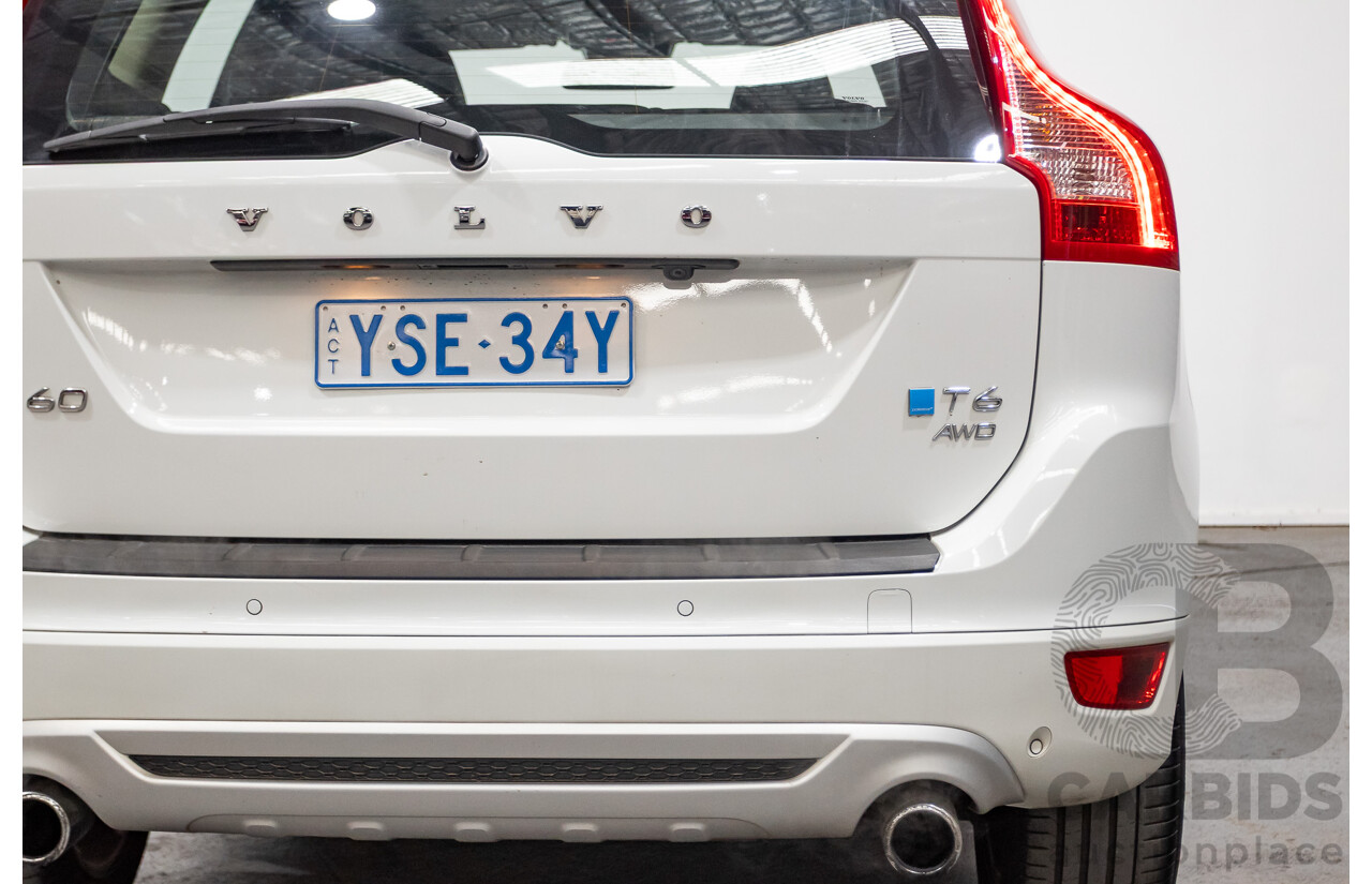 7/2013 Volvo XC60 T6 R-Design (AWD) DZ MY12 4d Wagon White Turbo 3.0L