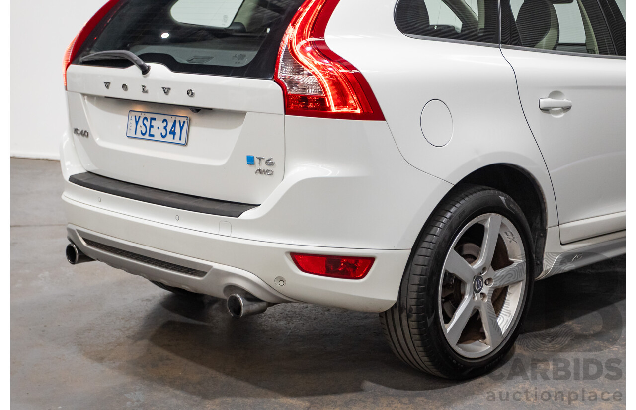 7/2013 Volvo XC60 T6 R-Design (AWD) DZ MY12 4d Wagon White Turbo 3.0L