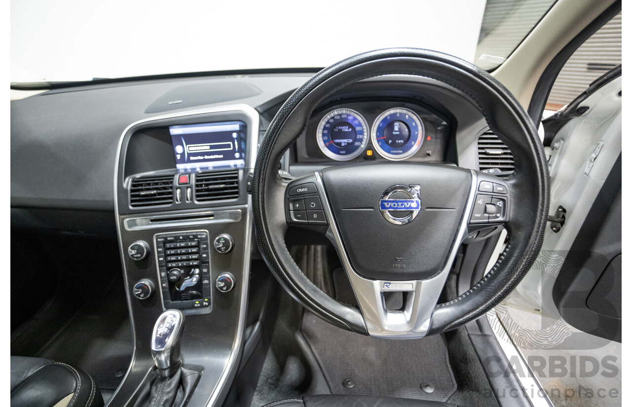7/2013 Volvo XC60 T6 R-Design (AWD) DZ MY12 4d Wagon White Turbo 3.0L
