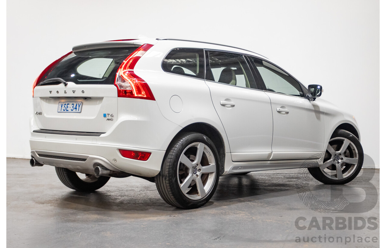 7/2013 Volvo XC60 T6 R-Design (AWD) DZ MY12 4d Wagon White Turbo 3.0L