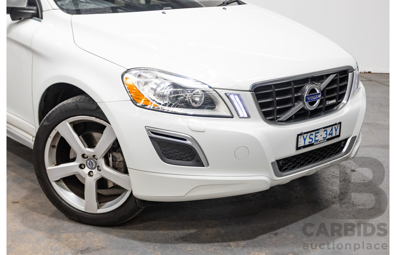 7/2013 Volvo XC60 T6 R-Design (AWD) DZ MY12 4d Wagon White Turbo 3.0L