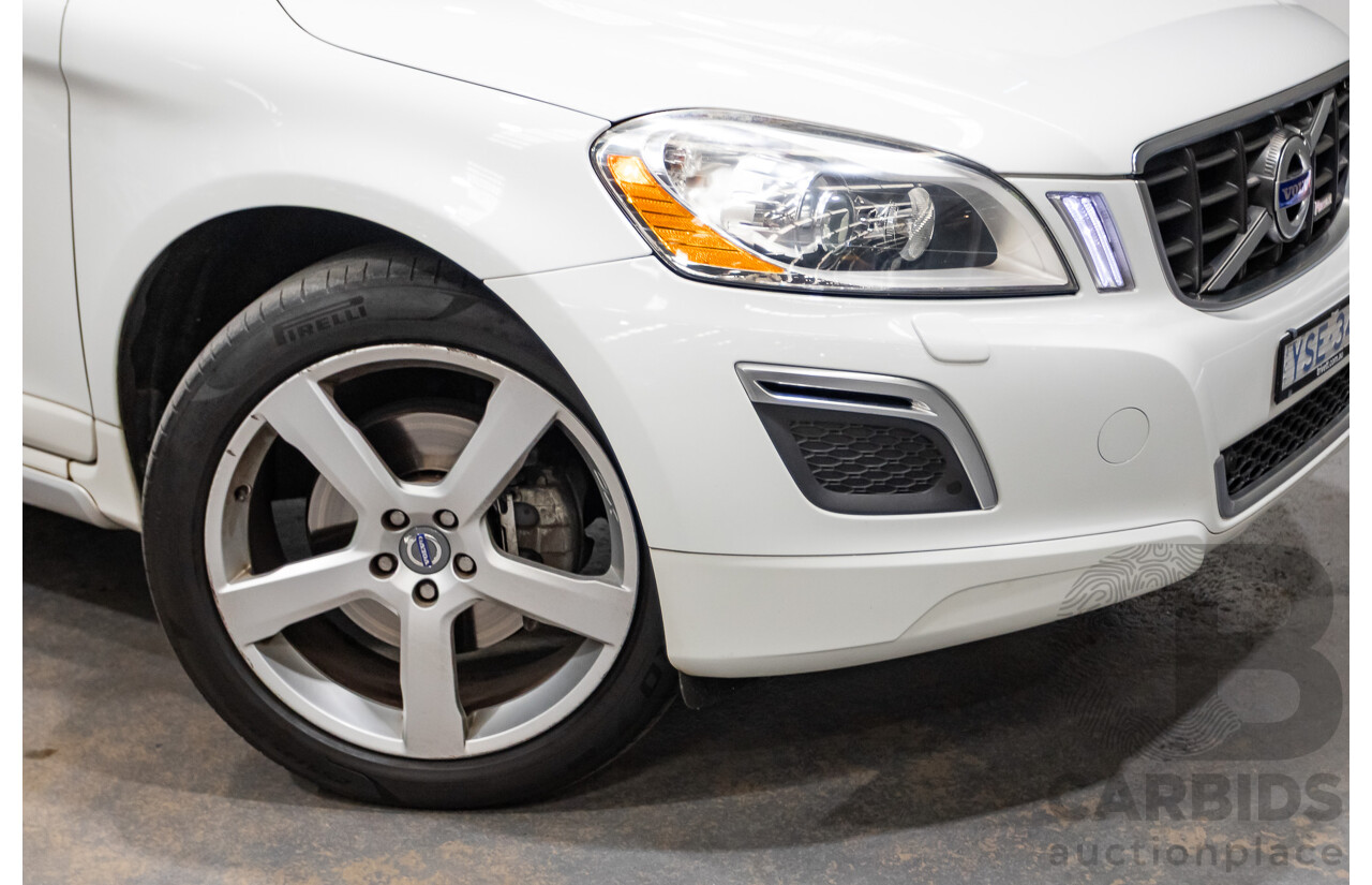 7/2013 Volvo XC60 T6 R-Design (AWD) DZ MY12 4d Wagon White Turbo 3.0L
