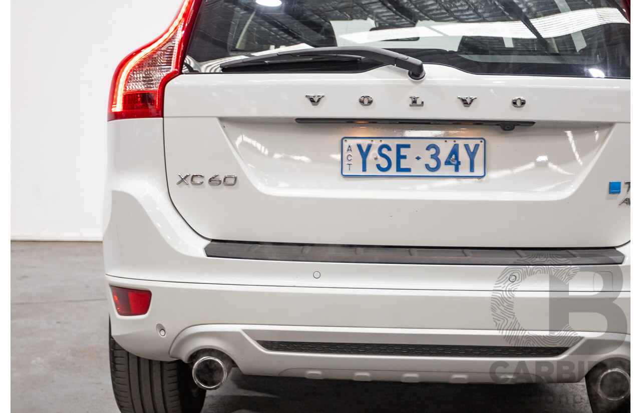 7/2013 Volvo XC60 T6 R-Design (AWD) DZ MY12 4d Wagon White Turbo 3.0L