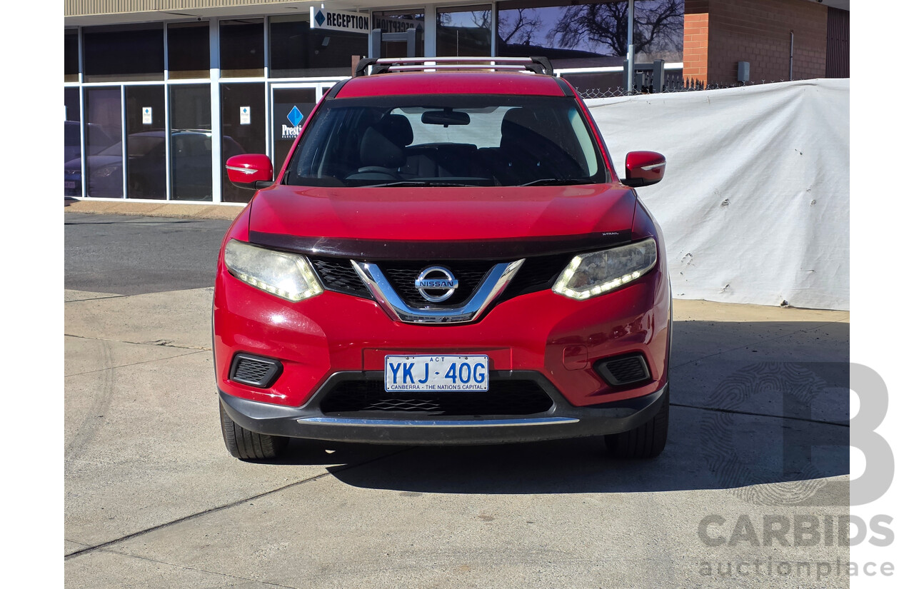5/2015 Nissan X-Trail ST (4x4) T32 4d Wagon Red Turbo Diesel 2.5L