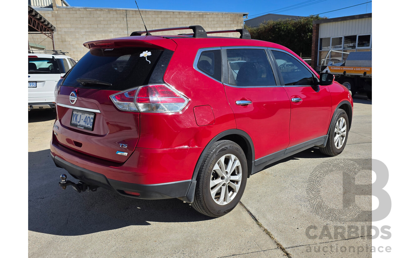 5/2015 Nissan X-Trail ST (4x4) T32 4d Wagon Red Turbo Diesel 2.5L