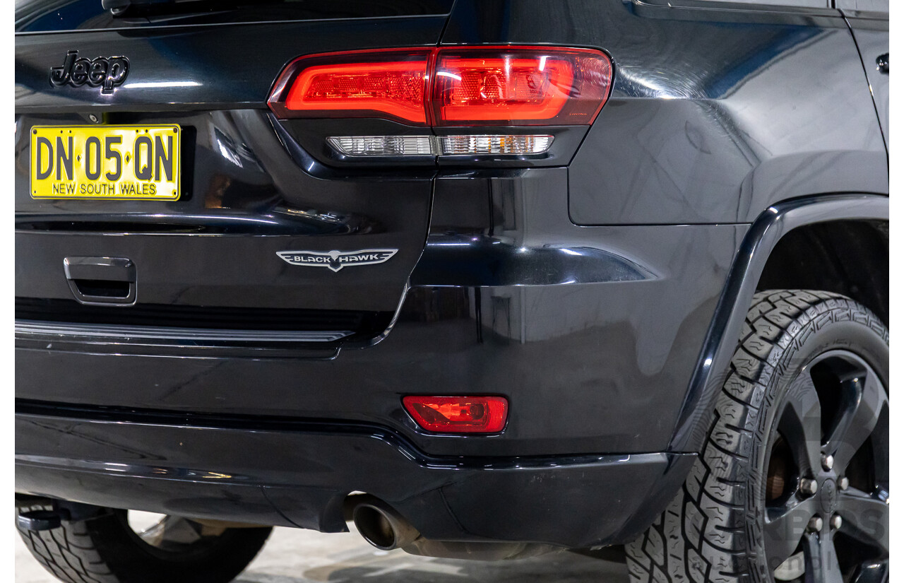 5/2015 Jeep Grand Cherokee Blackhawk WK MY15 4d Wagon Brilliant Black Pearl Turbo Diesel 3.0L