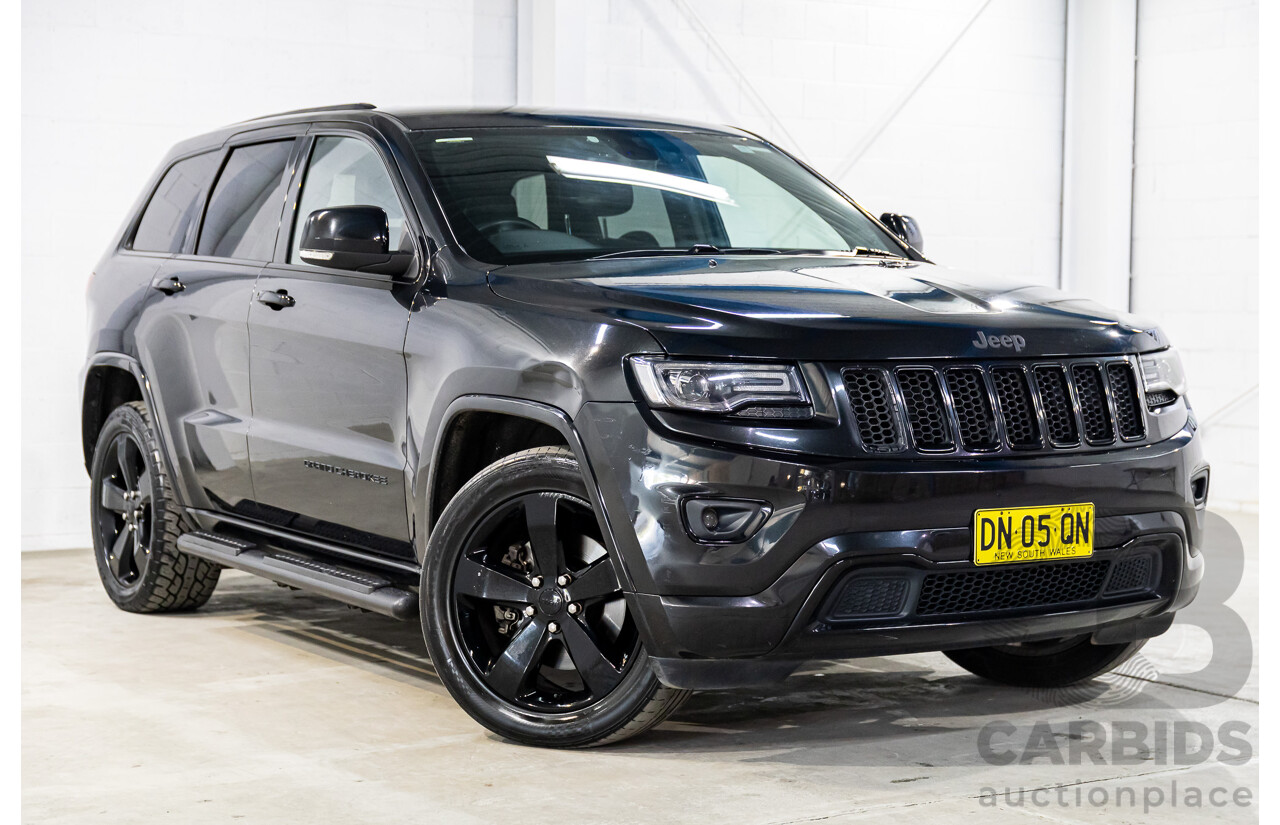 5/2015 Jeep Grand Cherokee Blackhawk WK MY15 4d Wagon Brilliant Black Pearl Turbo Diesel 3.0L