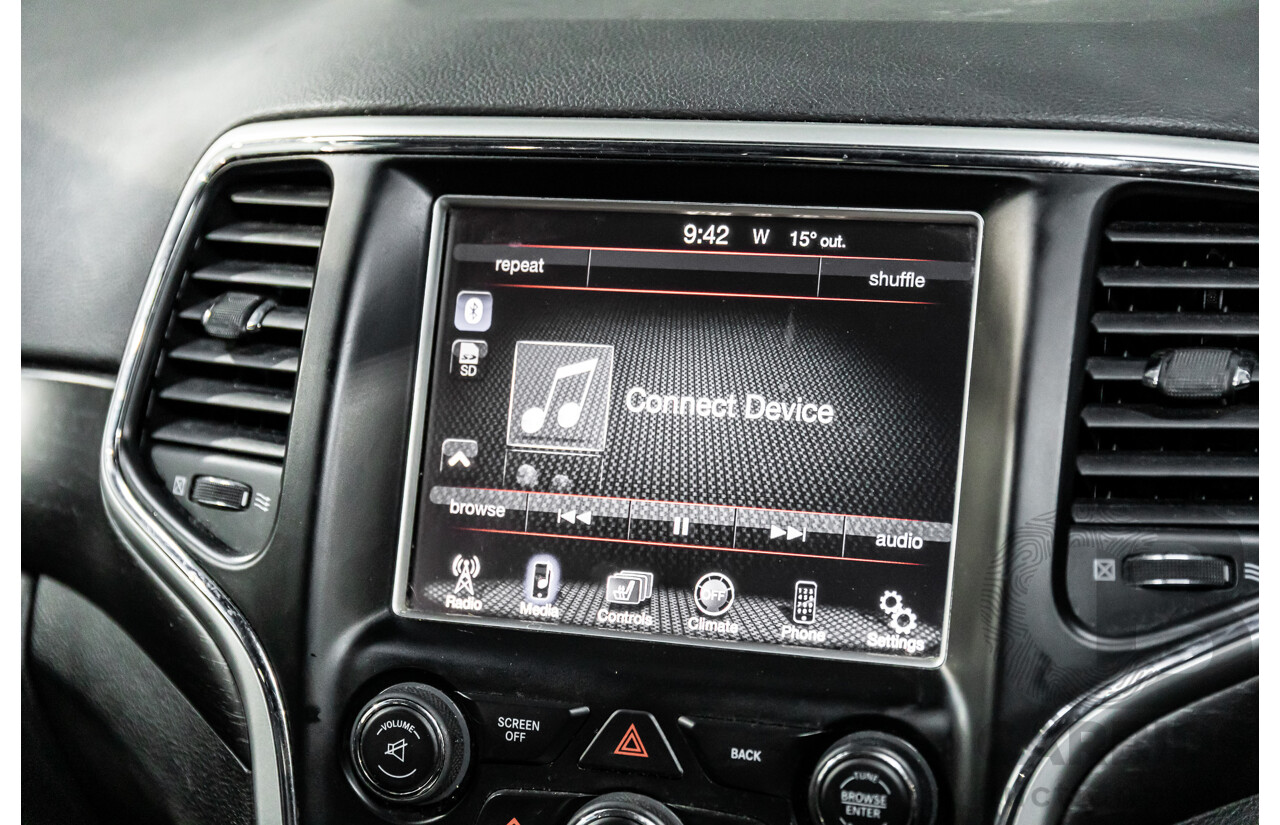 5/2015 Jeep Grand Cherokee Blackhawk WK MY15 4d Wagon Brilliant Black Pearl Turbo Diesel 3.0L