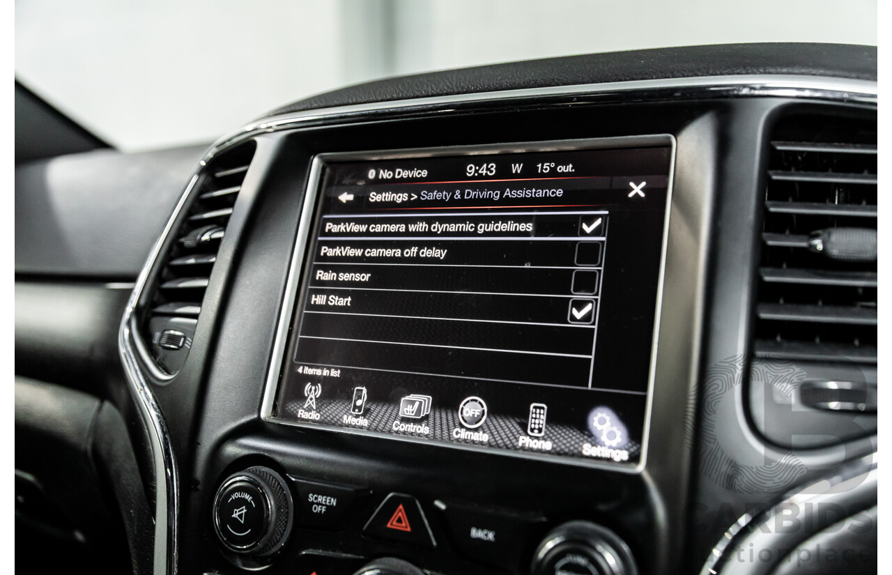 5/2015 Jeep Grand Cherokee Blackhawk WK MY15 4d Wagon Brilliant Black Pearl Turbo Diesel 3.0L