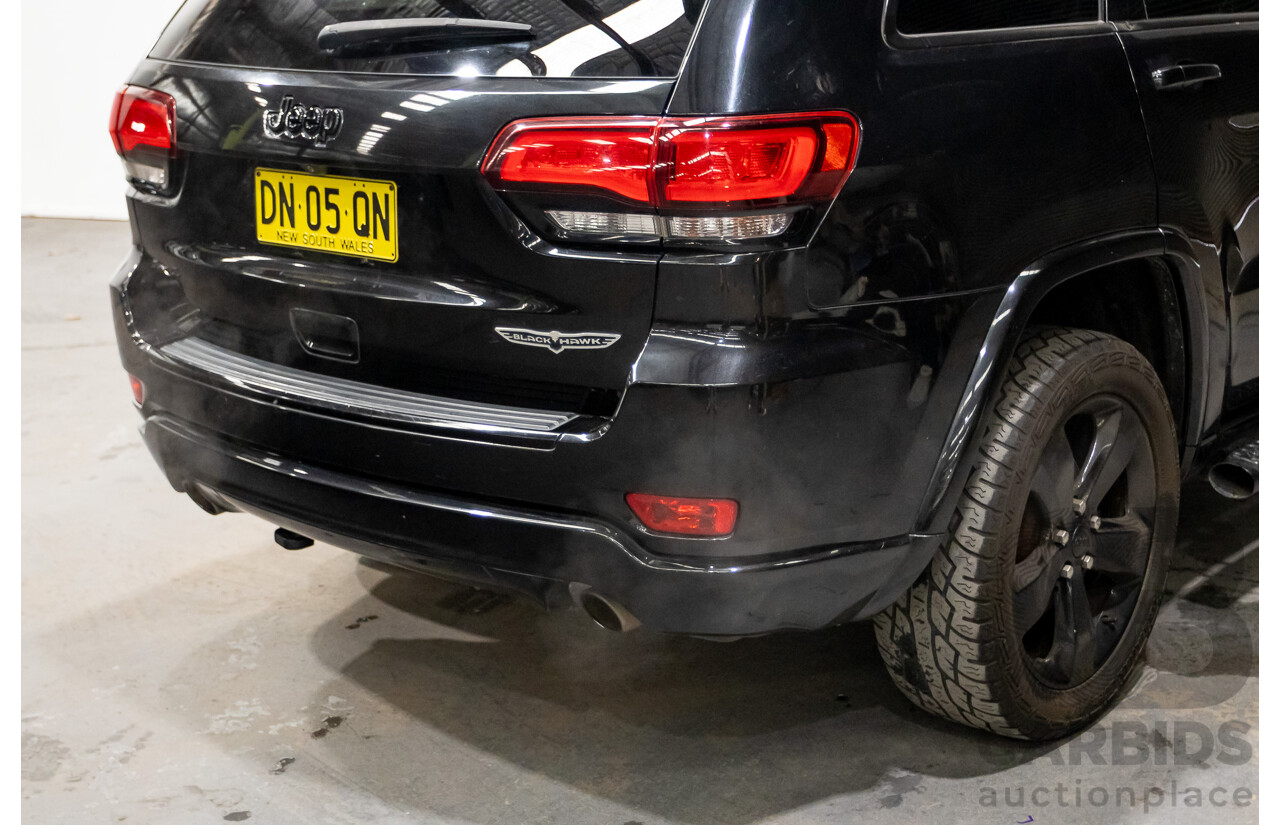 5/2015 Jeep Grand Cherokee Blackhawk WK MY15 4d Wagon Brilliant Black Pearl V6 3.6L