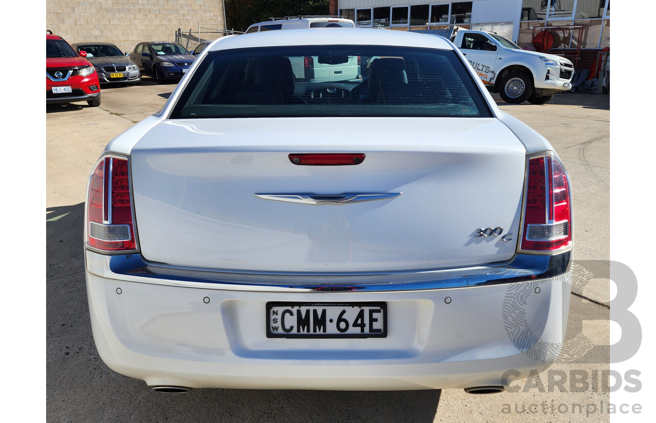 2/2013 Chrysler 300 C MY12 4d Sedan White 3.6L