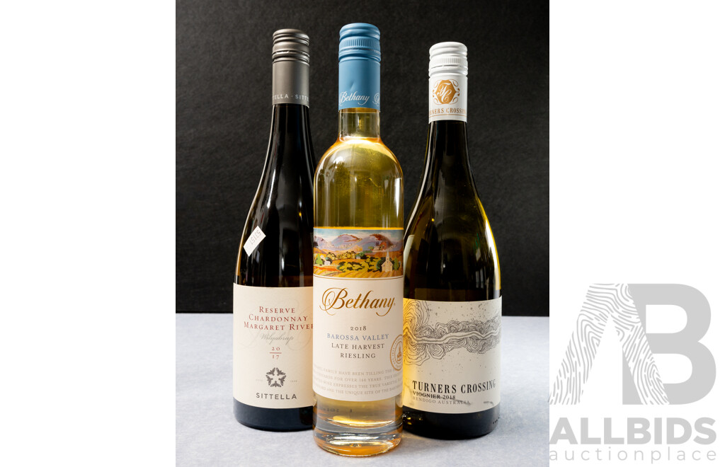 Drinking Parcel of Three Various Australian White Wines