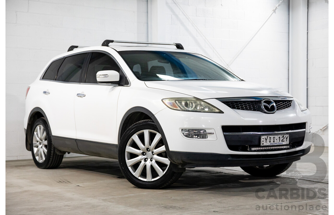 2/2008 Mazda CX-9 Luxury 4d Wagon Crystal White Pearl V6 3.7L - 7 Seater