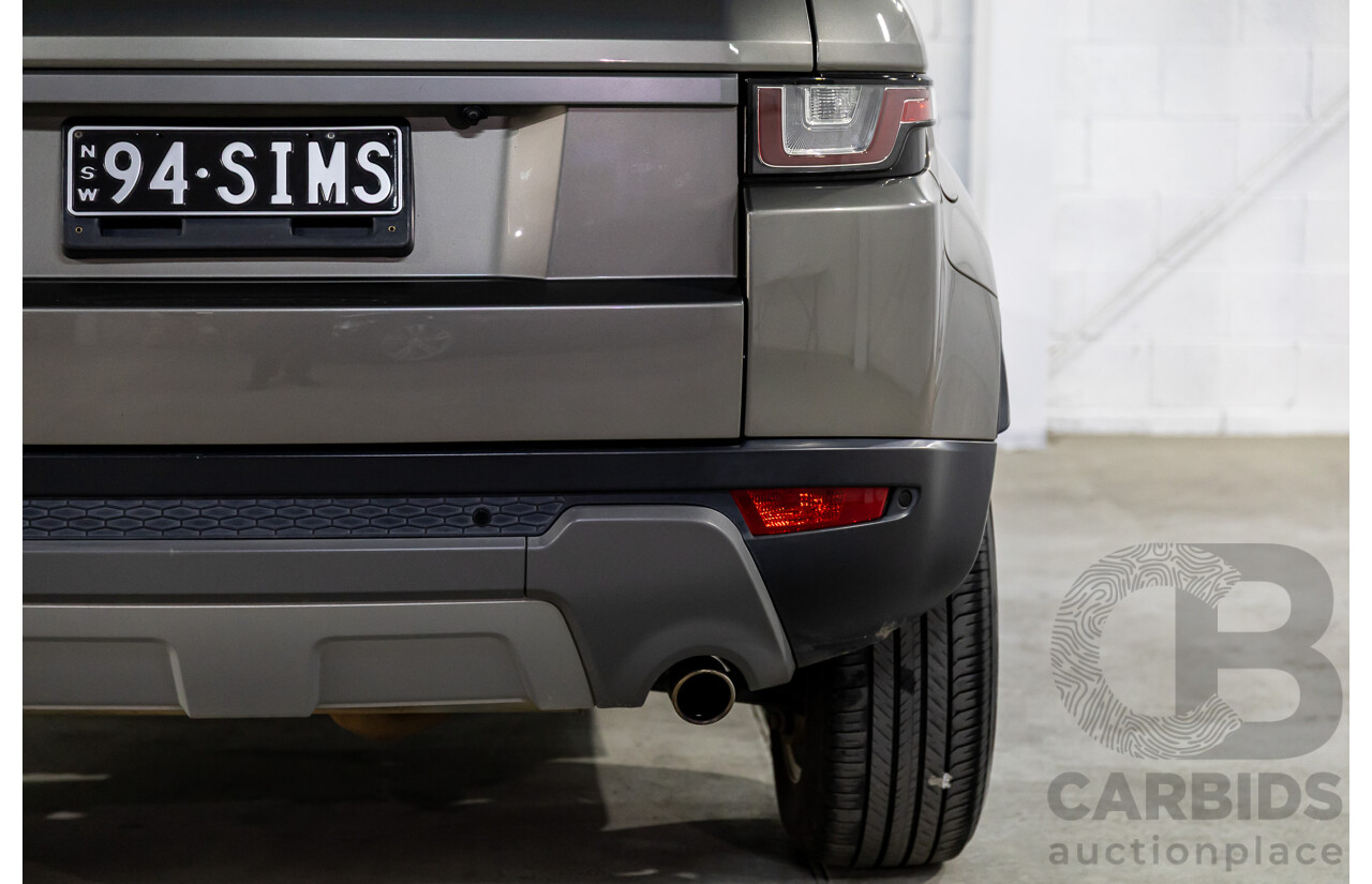 06/2017 Range Rover Evoque Td4 150 SE AWD LV MY17 5d Wagon Silicon Silver Metallic Turbo Diesel  2.0L