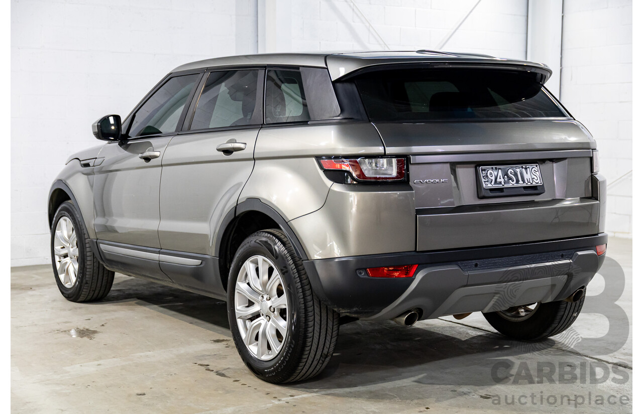 06/2017 Range Rover Evoque Td4 150 SE AWD LV MY17 5d Wagon Silicon Silver Metallic Turbo Diesel  2.0L