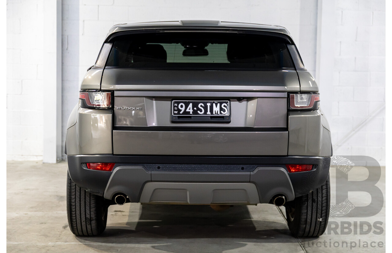 06/2017 Range Rover Evoque Td4 150 SE AWD LV MY17 5d Wagon Silicon Silver Metallic Turbo Diesel  2.0L
