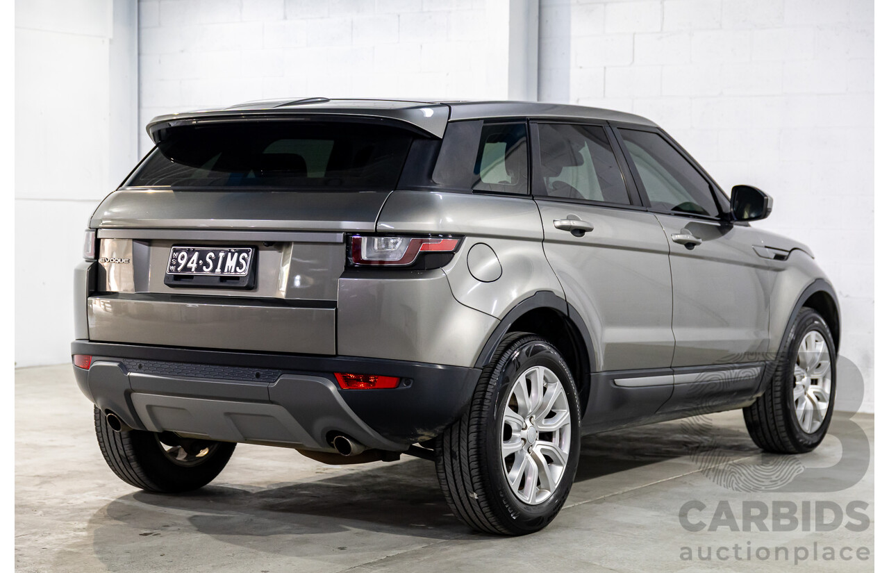 06/2017 Range Rover Evoque Td4 150 SE AWD LV MY17 5d Wagon Silicon Silver Metallic Turbo Diesel  2.0L