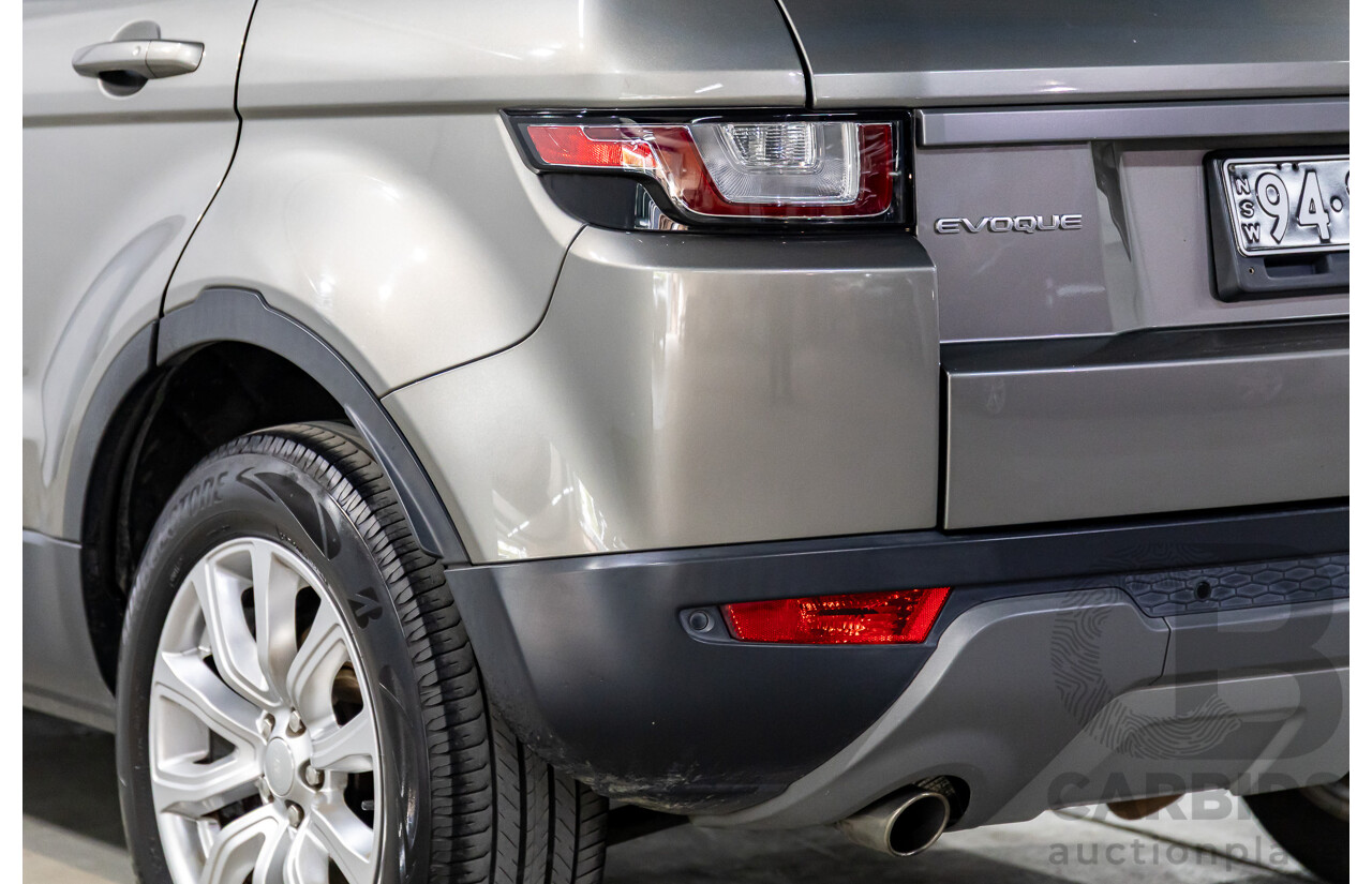 06/2017 Range Rover Evoque Td4 150 SE AWD LV MY17 5d Wagon Silicon Silver Metallic Turbo Diesel  2.0L