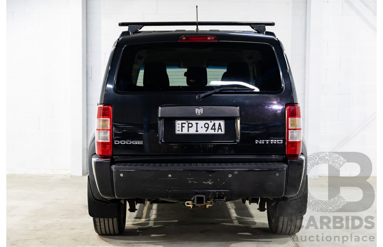 12/2010 Dodge Nitro SX KA (4x4) MY10 4d Wagon Solid Black V6 3.7L
