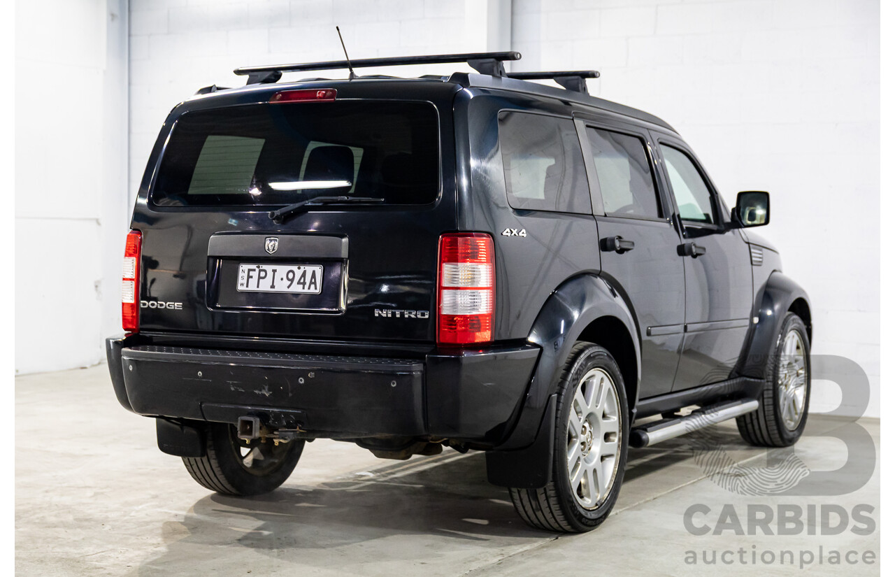 12/2010 Dodge Nitro SX KA (4x4) MY10 4d Wagon Solid Black V6 3.7L