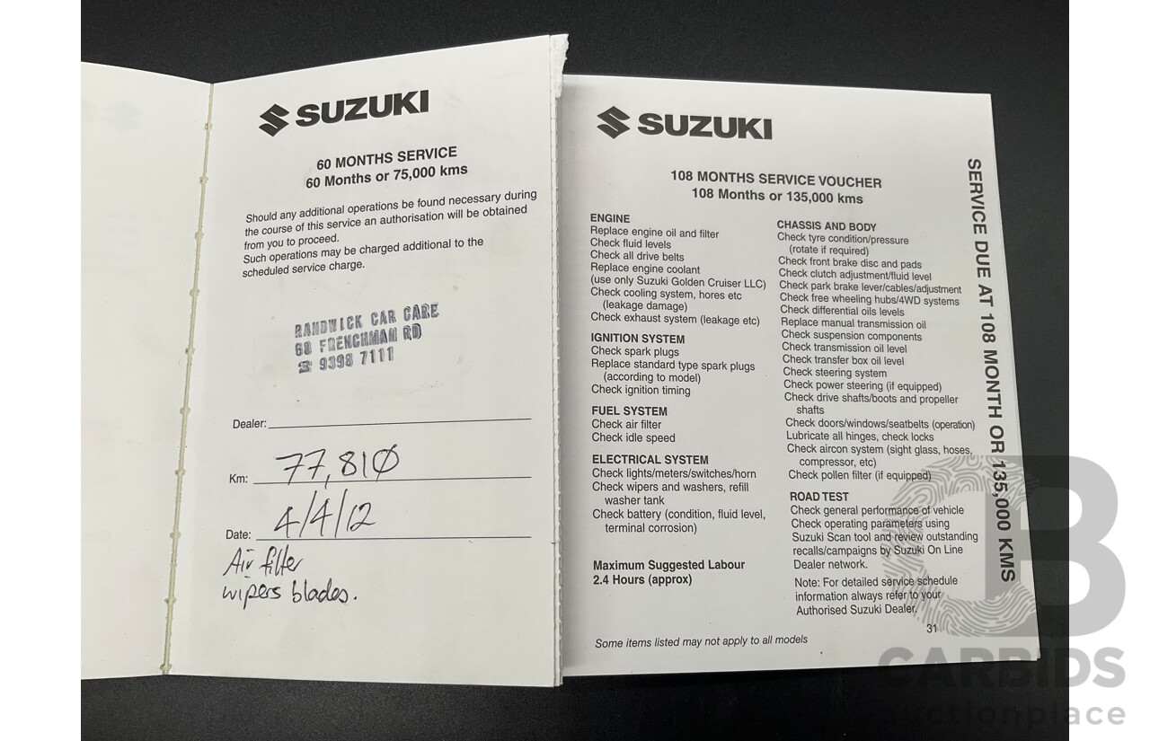 10/2006 Suzuki Swift EZ 5d Hatchback Bluish Black Metallic 1.5L