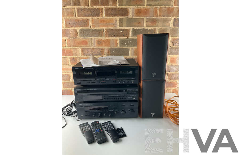 YAMAHA Hi-Fi System and Set of FOCAL Chorus Speakers