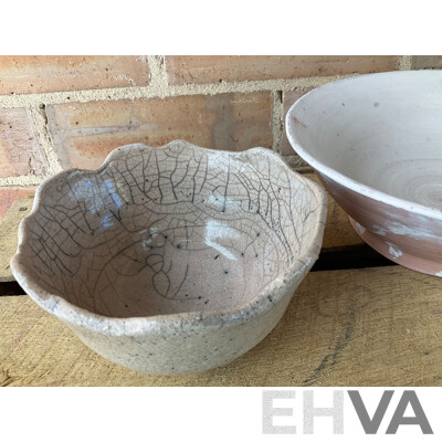 Roma Rubensohn (1927-2025) Collection of Studio Pottery Collection in Beige, Grey, Green Tones - Lot of 6
