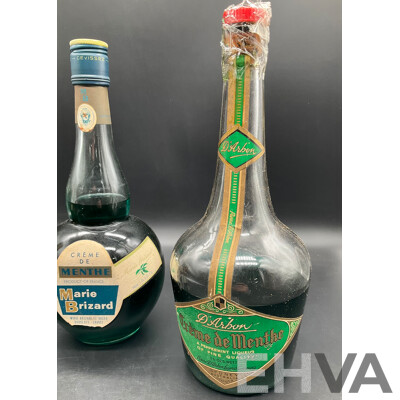 Collection of 1960's Matson Lines Cruise Ship Menus, Assorted Vintage Spirits - COINTREAU, MARIE BRIZARD and D'ARBON