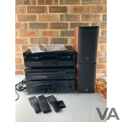 YAMAHA Hi-Fi System and Set of FOCAL Chorus Speakers